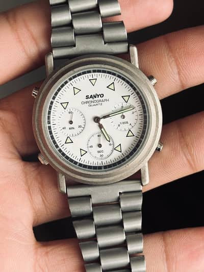 Sanyo chronograph Quartz watch original