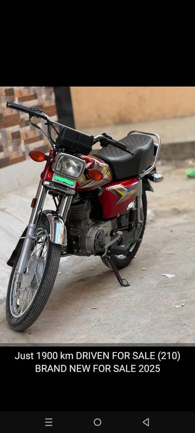 CG 125 BRAND NEW  BHOT KM CHLA