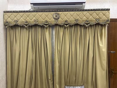 Neat and clean slightly used curtain with net curtain