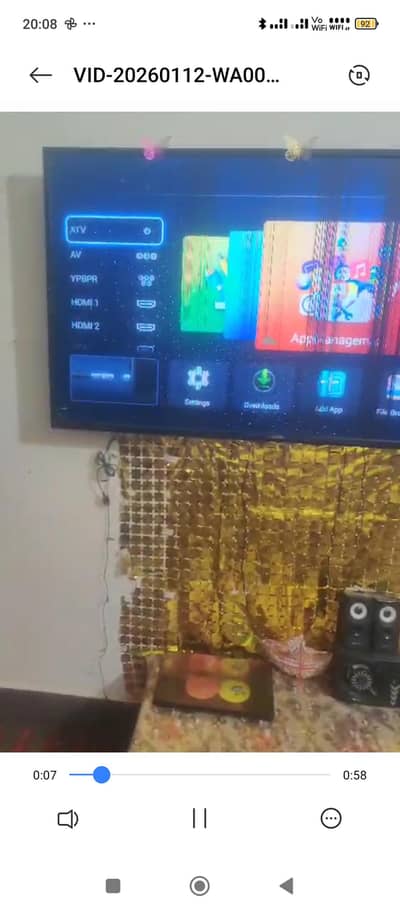 Samsung smart led 55inch lines on screen need to kaf  change