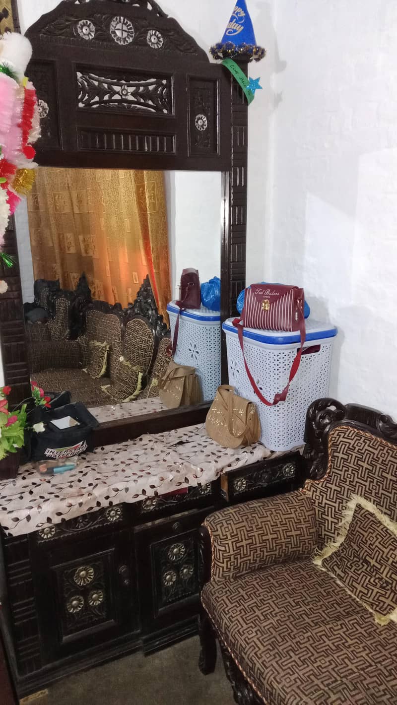 Double Bed, Sofa Set & Dressing Table 1