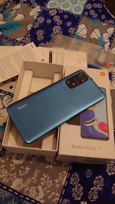 Redmi note 11 With box 4/128. GB Seald mobile 100%  pta approved