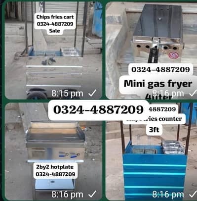 chips burger shawarma fries hotplate fryer piza food counter stal sale