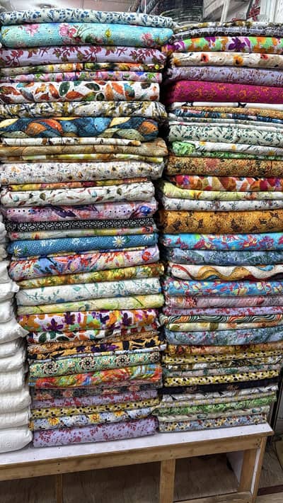 Printed lawn chikankari shirt piece