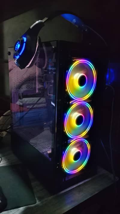 RGB Gaming PC – i7 3rd gen+ 16GB RAM + 256GB SSD