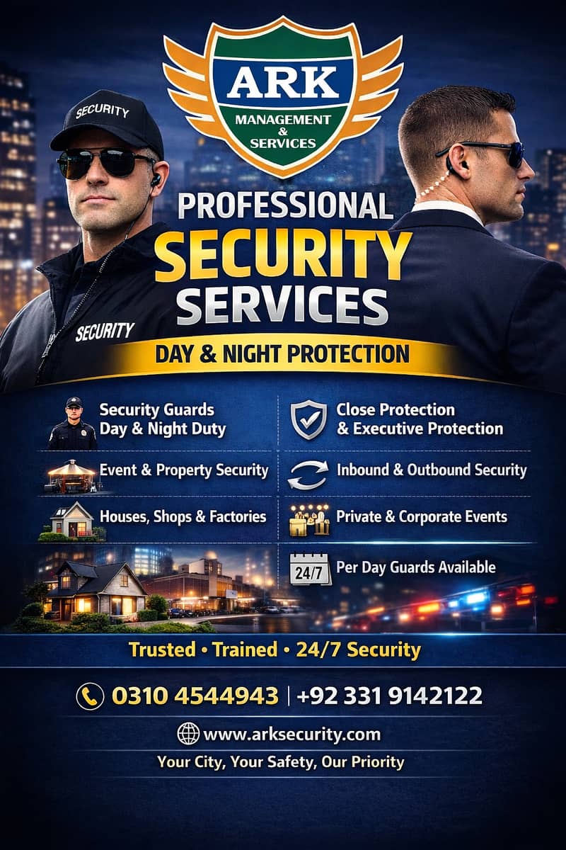 Security Guard available |Events security Guards |Protocol guards 0