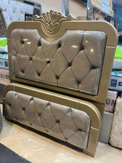 Brand new Two single beds with side table deco polish cushion