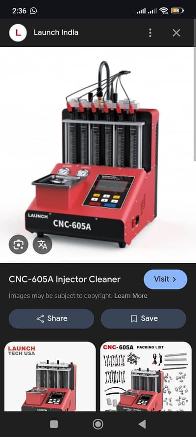 LAUNCH INJECTOR CLEANER AND TESTER CNC-605A