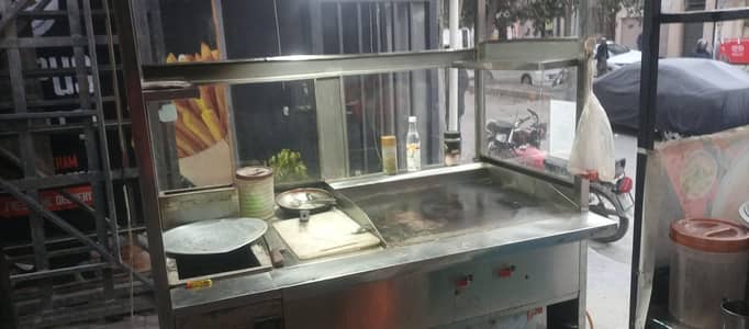fast food counter for sale with auto fryer
