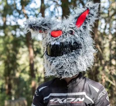 BUNNY HELMET HAIRS COVER