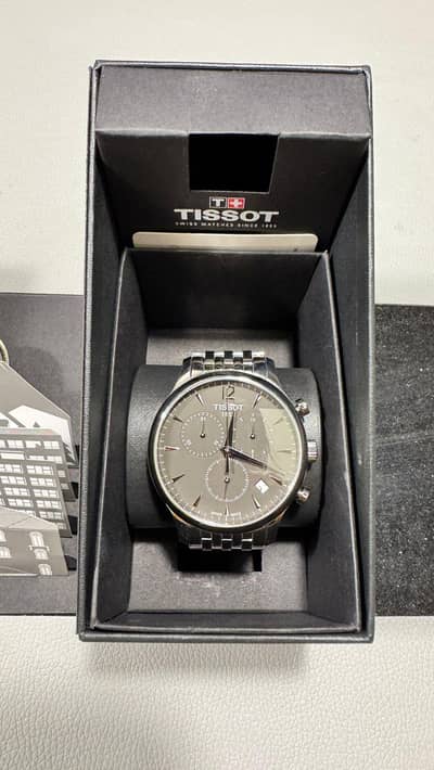 Tissot Men's Quartz Swiss Made Stainless Steel Grey Dial 42mm Watch