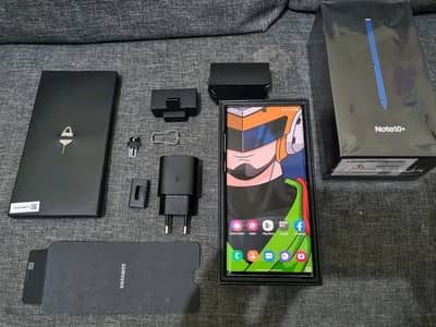 Samsung note 10 plus 12 gb 256gb my WhatsApp number 03193220605