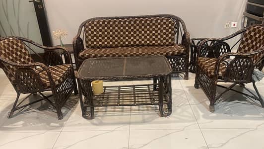 cane sofa set