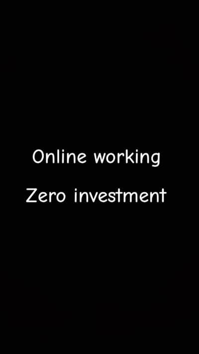 online working without investment