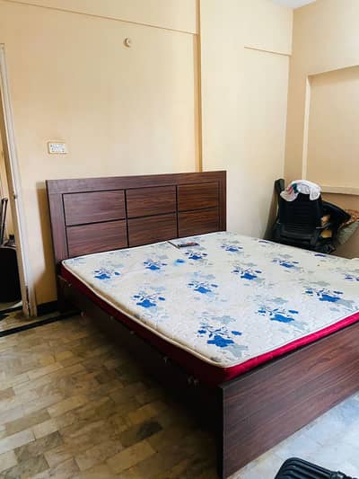Bed with Mattress (Good Condition)