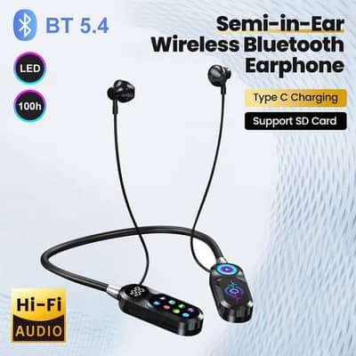 New Wireless Bluetooth Neckband Headphones