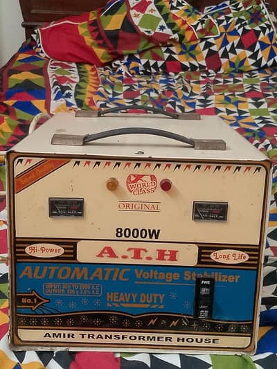 8000 Watt Stabilizer – Slightly Used, Working Perfect