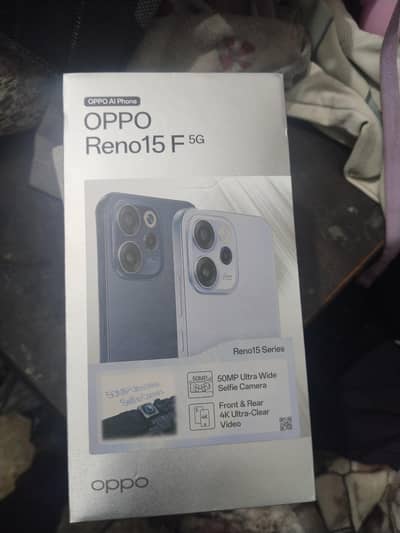 Reno 15f just box open note used