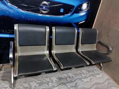 Stainless steel visitor sofa