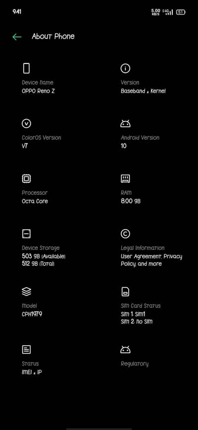 oppo Reno z exchange with iphone 8  official pta