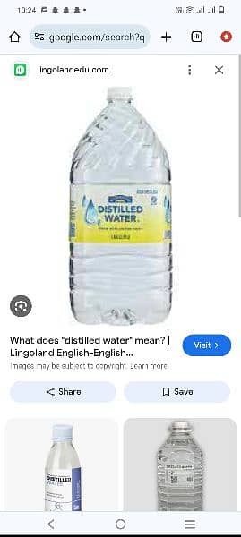 distilled water