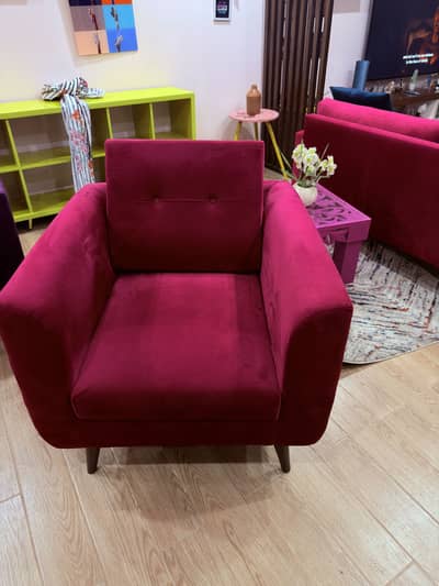 velvet sofa