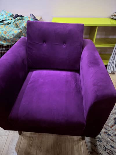 Velvet sofa