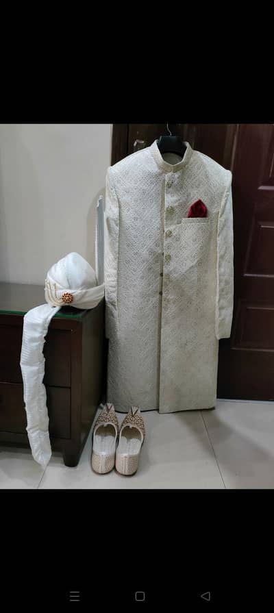 Beautiful White Sherwani