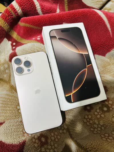 Iphone 16 pro max 256gb jv desired titanium compelete box