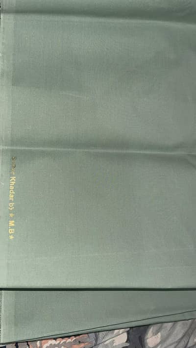 Super Khaddar by M. B Unstitched Suit – Mint Green
