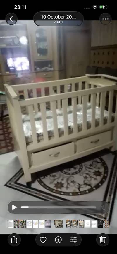 Sweet Dreams Baby Crib with Mattress