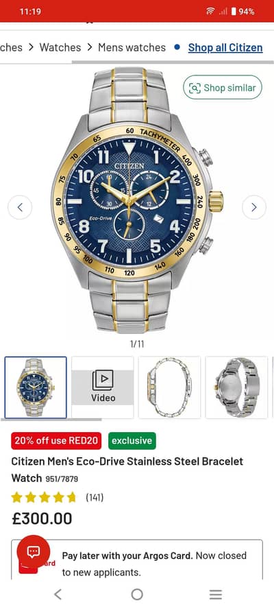 citizen UK brand new watch for sale