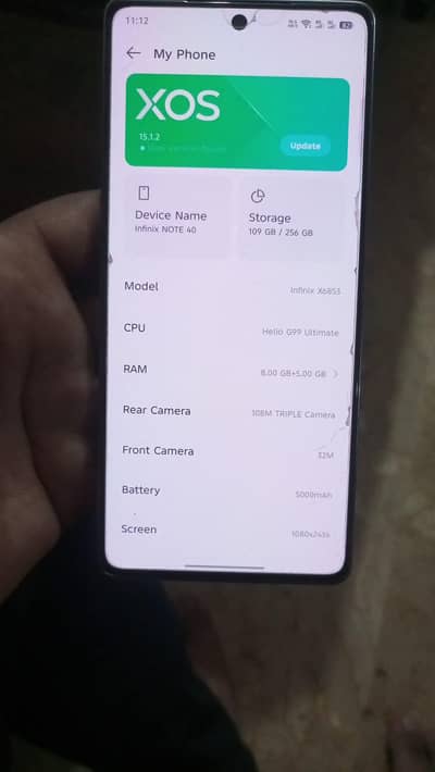 INFINIX NOTE 40  8+8/256