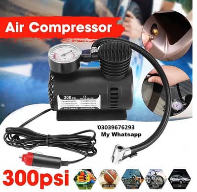 Car tyer Air Compressor 12V 300 PSI more CAR Acceossries available