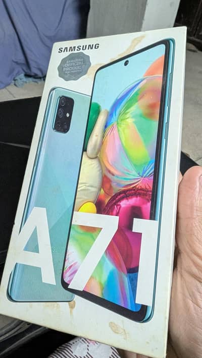 Samsung a71 dual PTA approved with box only