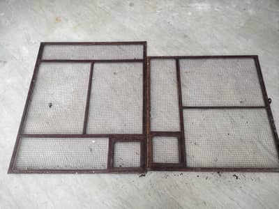 cage door frame angel, seed pots, poultry feed pots