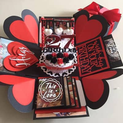 Customized 3-Layer Explosion Box – Birthday / Anniversary Gift