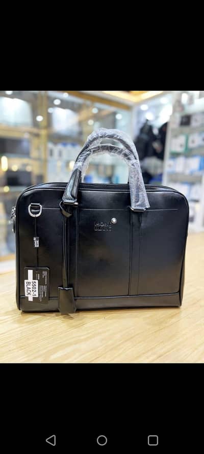 Montblance Leather Laptop Bag