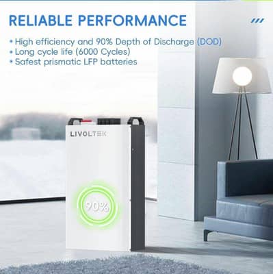 Livoltek lithium battery 51.2 volt 100 ah ip 20