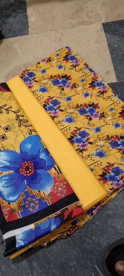 Digital lawn 3p print shirt plan trouser print dhuptha