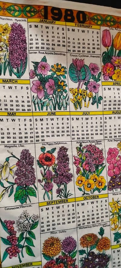 Calender original Linen tea cloth for sale