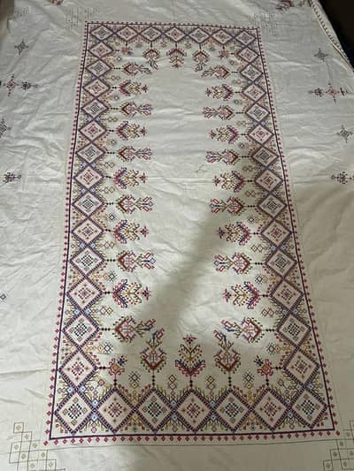 beautiful Dinning Table Cloth handmade knot embroidery