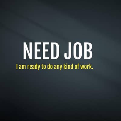 Need Job