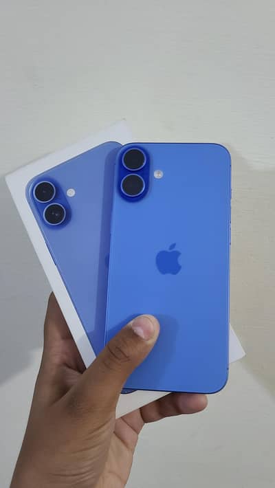 iphone 16 plus just box open factory unlock  sim time available