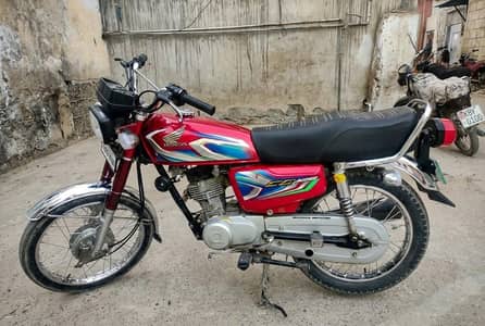 Honda CG 125 2022 Model Karachi Number