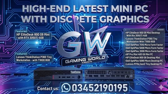 NEW Dell HP Lenovo Mini Pc 10th 11th 12th 13th Gen Graphics Card Deals