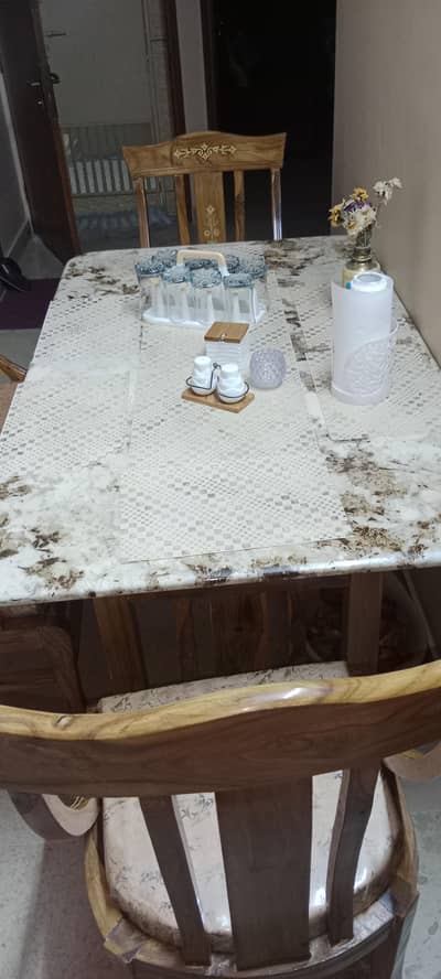 DINNING TABLE 6 chair set