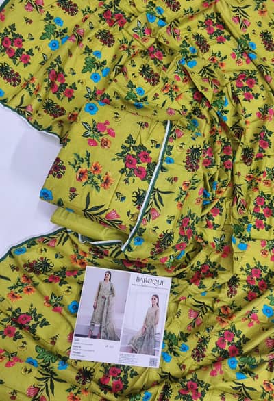 3 PCs branded lawn suit