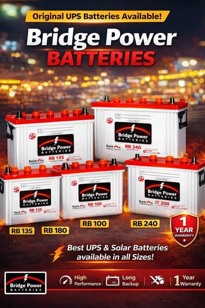  Bridge Power UPS & Solar Batteries – All Models Available 