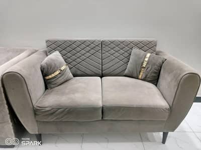 2 seater sofa Along with 2 cushion. . . . . perfect for small spaces
